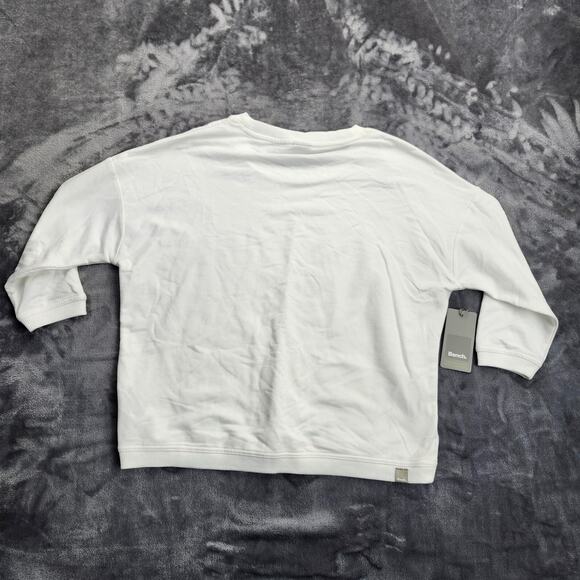 Bench Urbanwear Womens 3/4 sleeve loose fit White Sweater Top size Small - Picture 4 of 12